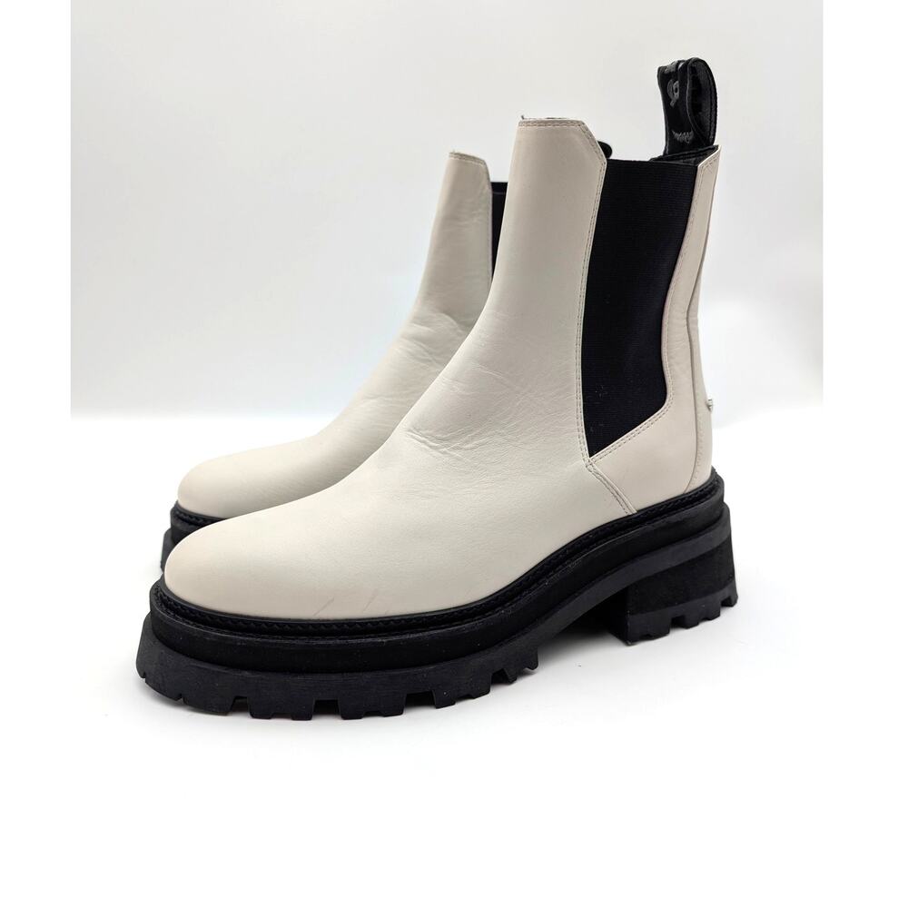 Zadig & Voltaire Ride Chelsea Ankle Boot Women's Ice White Size US9 EU40